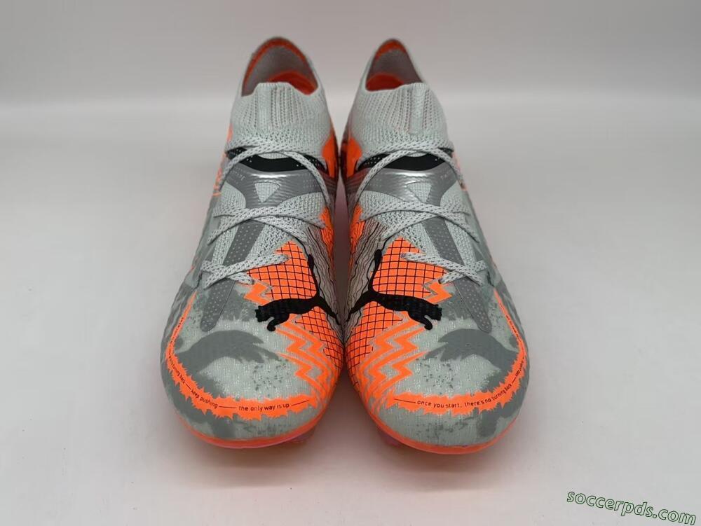Puma Future Ultimate FG Low-Tops Football Boots - Silver/Red/Pink