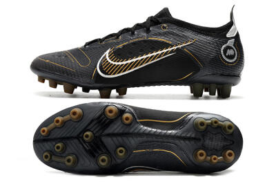 Nike Mercurial Vapor 14 Elite AG Low-Tops Football Boots - Black/Gold/Silver