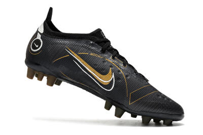 Nike Mercurial Vapor 14 Elite AG Low-Tops Football Boots - Black/Gold/Silver