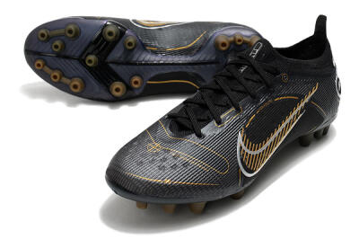 Nike Mercurial Vapor 14 Elite AG Low-Tops Football Boots - Black/Gold/Silver