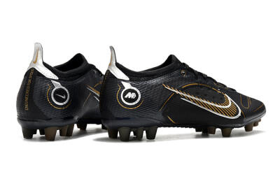 Nike Mercurial Vapor 14 Elite AG Low-Tops Football Boots - Black/Gold/Silver