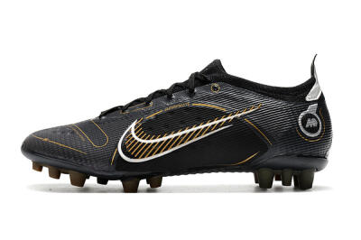 Nike Mercurial Vapor 14 Elite AG Low-Tops Football Boots - Black/Gold/Silver