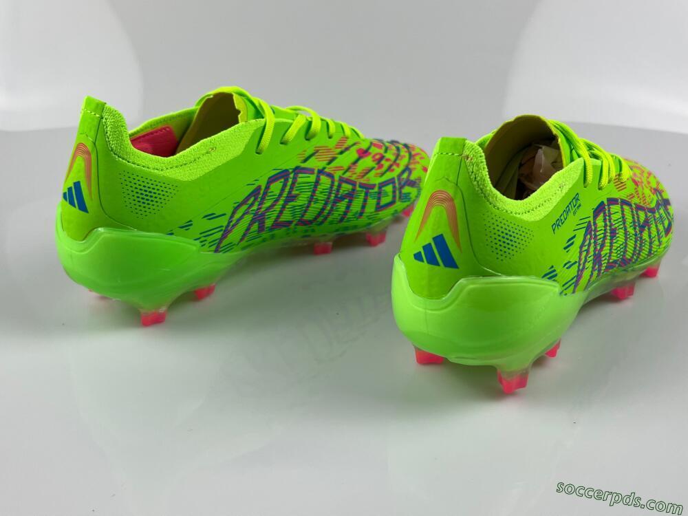 Adidas Predator Elite 24 FG Low-Tops Football Boots - Yellow/Blue/Purple