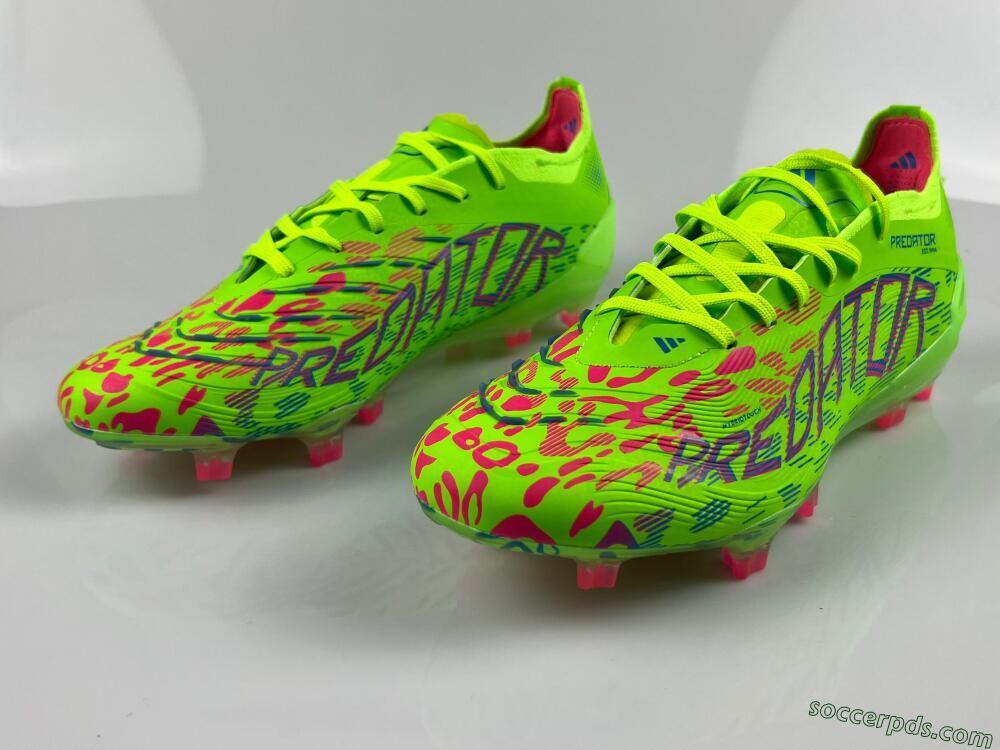 Adidas Predator Elite 24 FG Low-Tops Football Boots - Yellow/Blue/Purple