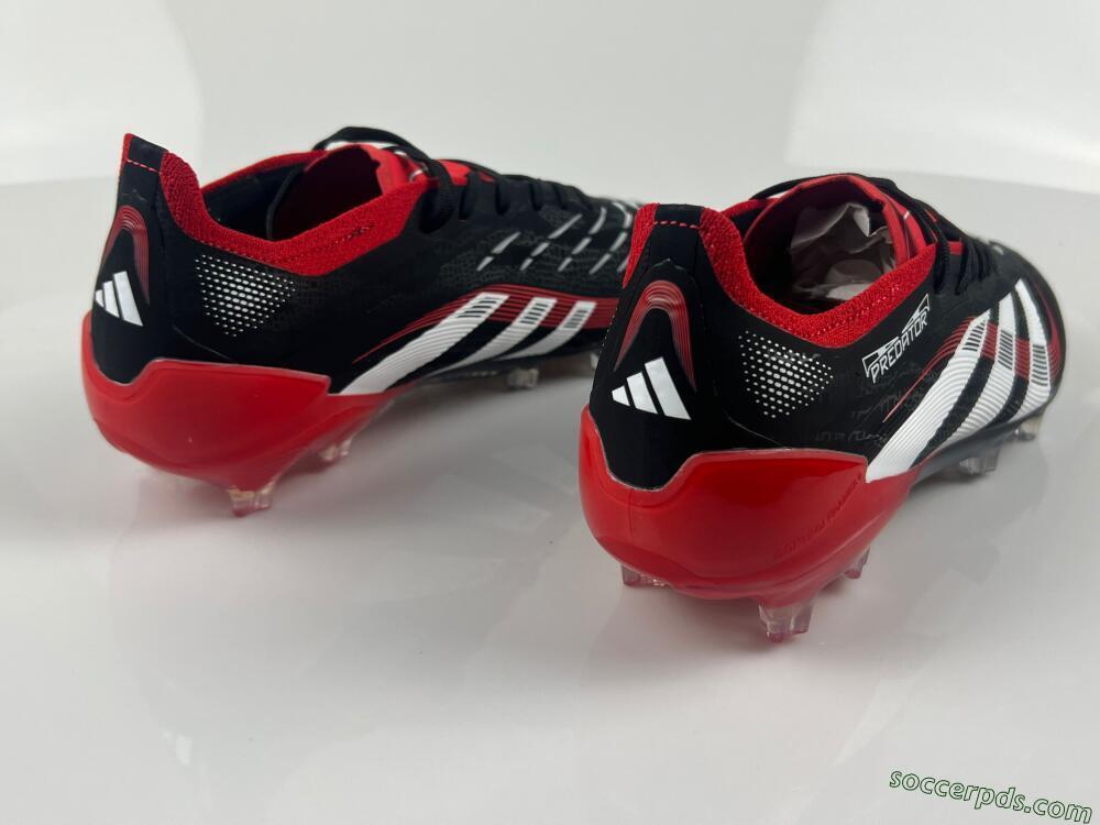Adidas Predator 24 Elite FG Low-Tops Football Boots - Black/White/Red