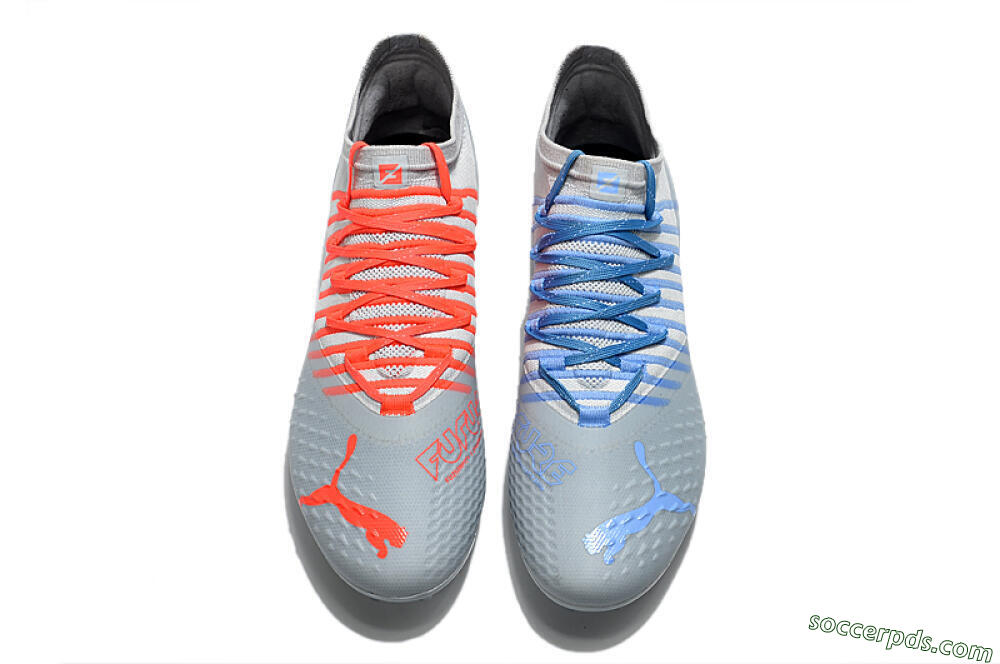 Puma Future Z 1.1 AG Low-Tops Football Boots - Grey/Blue 6