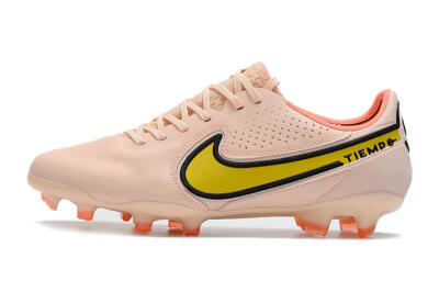 Nike Tiempo Legend 9 Elite FG Low-Tops Football Boots - Pink/Yellow/Black