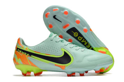 Nike Tiempo Legend 9 Elite FG Low-Tops Football Boots - Jade/Yellow/Black