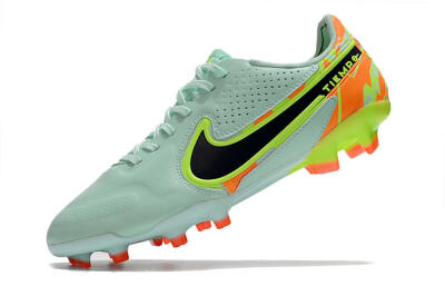 Nike Tiempo Legend 9 Elite FG Low-Tops Football Boots - Jade/Yellow/Black