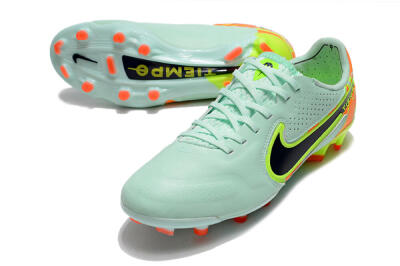 Nike Tiempo Legend 9 Elite FG Low-Tops Football Boots - Jade/Yellow/Black