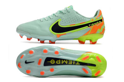 Nike Tiempo Legend 9 Elite FG Low-Tops Football Boots - Jade/Yellow/Black