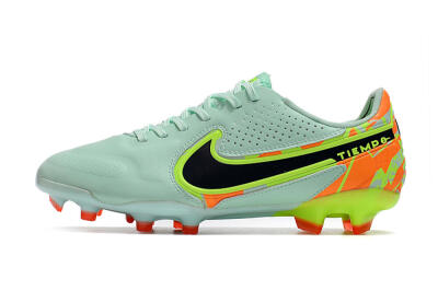 Nike Tiempo Legend 9 Elite FG Low-Tops Football Boots - Jade/Yellow/Black
