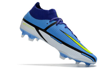 Nike Phantom GT2 DF Elite FG High-Tops Football Boots - Blue/Yellow/White