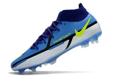 Nike Phantom GT2 DF Elite FG High-Tops Football Boots - Blue/Yellow/White