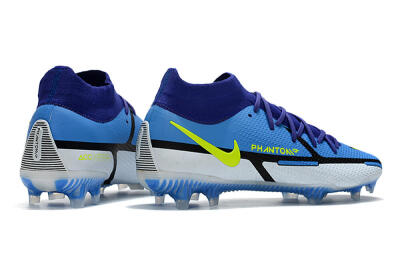 Nike Phantom GT2 DF Elite FG High-Tops Football Boots - Blue/Yellow/White