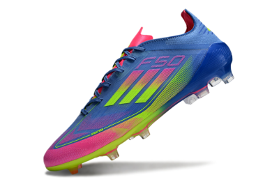 Adidas F50 Elite TF Low-Tops Football Shoes - Blue/Pink/Yellow