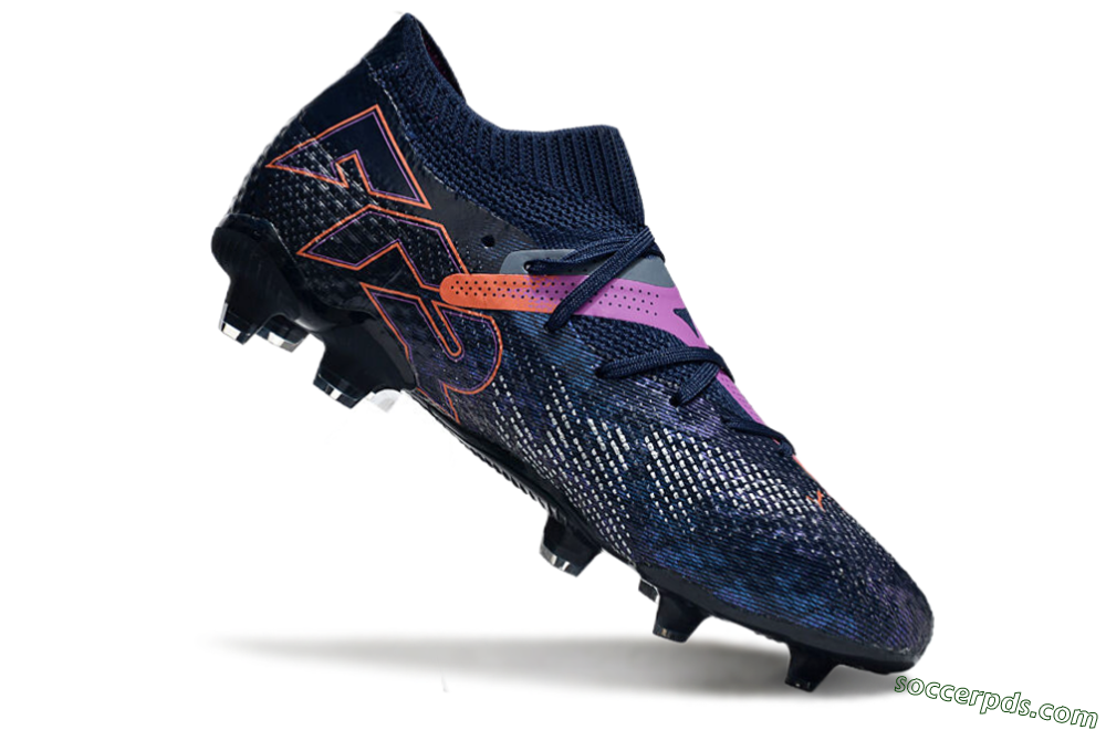 Puma Future Ultimate FG Low-Tops Football Boots - Blue/Pink/Yellow 4