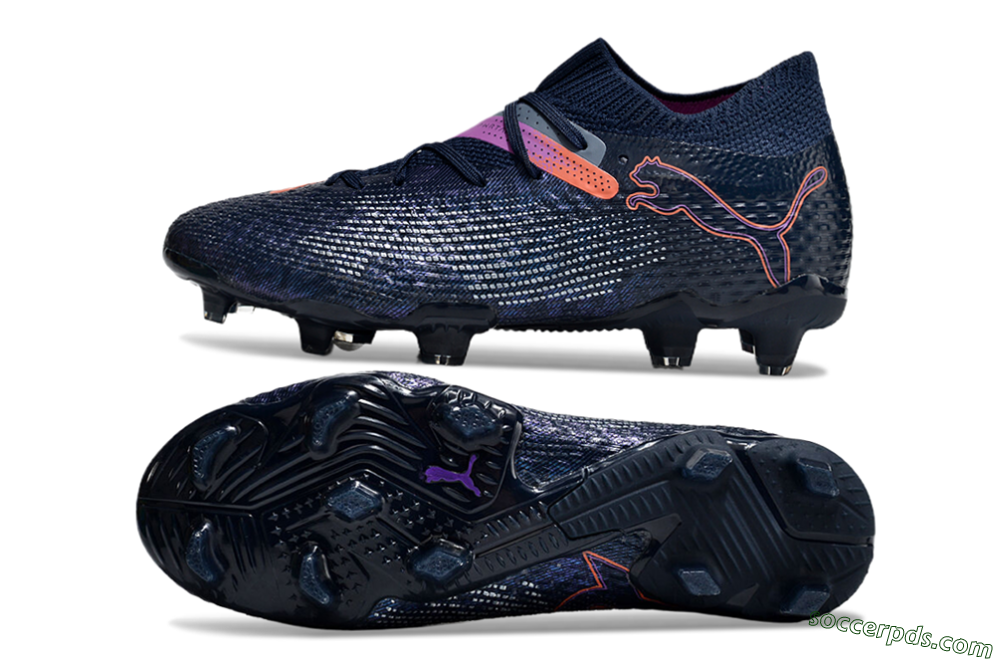 Puma Future Ultimate FG Low-Tops Football Boots - Blue/Pink/Yellow 0