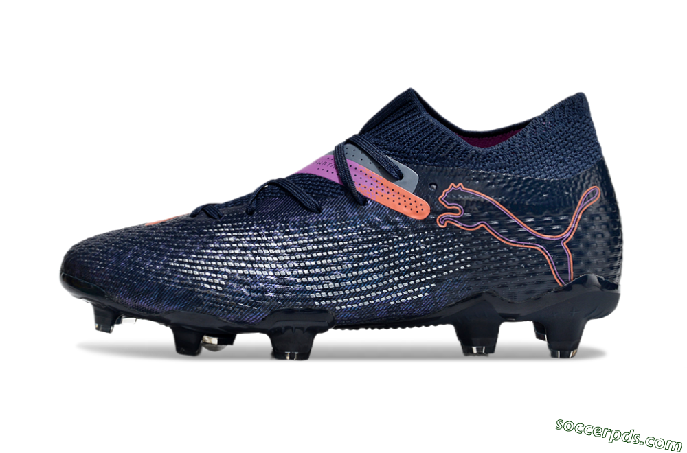 Puma Future Ultimate FG Low-Tops Football Boots - Blue/Pink/Yellow 2