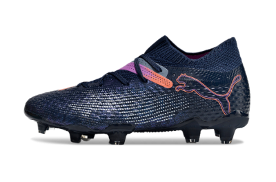 Puma Future Ultimate FG Low-Tops Football Boots - Blue/Pink/Yellow