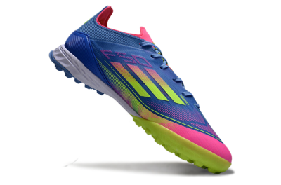 Adidas F50 Elite TF Low-Tops Football Shoes - Blue/Pink/Yellow