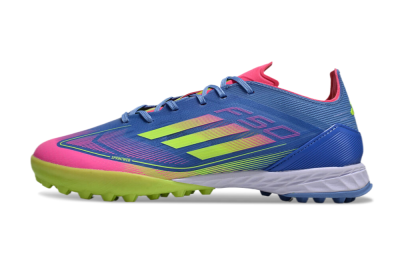Adidas F50 Elite TF Low-Tops Football Shoes - Blue/Pink/Yellow
