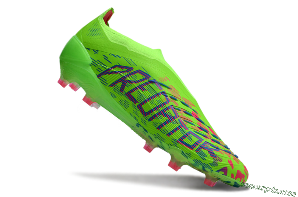 Adidas Predator Elite Laceless FG Low-Tops Football Boots - Yellow/Red/Purple 4