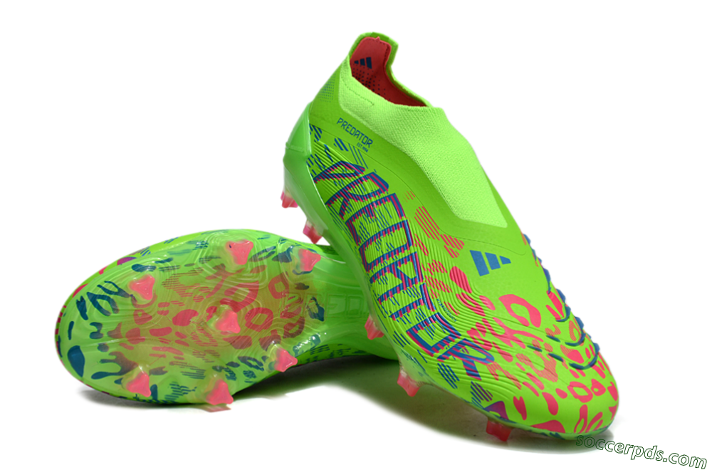 Adidas Predator Elite Laceless FG Low-Tops Football Boots - Yellow/Red/Purple 3