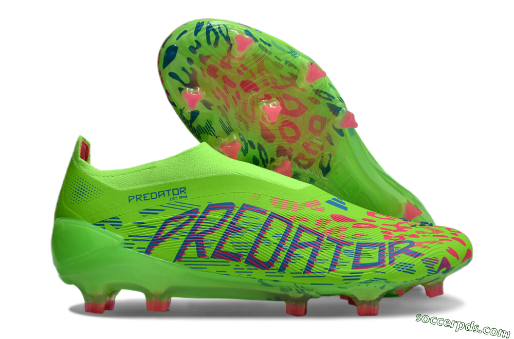Adidas Predator Elite Laceless FG Low-Tops Football Boots - Yellow/Red/Purple 1