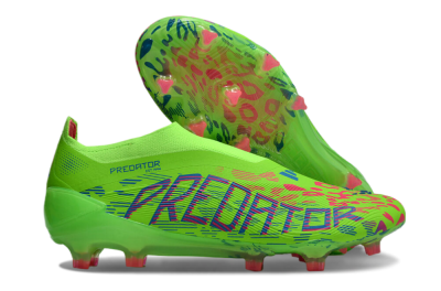 Adidas Predator Elite Laceless FG Low-Tops Football Boots - Yellow/Red/Purple
