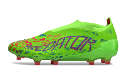 Adidas Predator Elite Laceless FG Low-Tops Football Boots - Yellow/Red/Purple