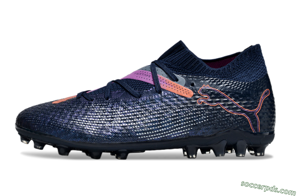 Puma Future Ultimate MG Low-Tops Football Boots - Blue/Pink/Yellow 2
