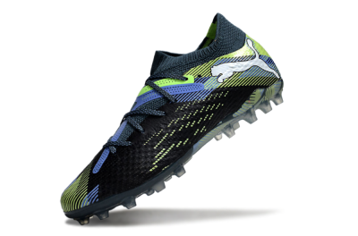 Puma Future Ultimate MG Low-Tops Football Boots - Black/Blue/Yellow