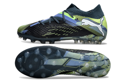 Puma Future Ultimate MG Low-Tops Football Boots - Black/Blue/Yellow