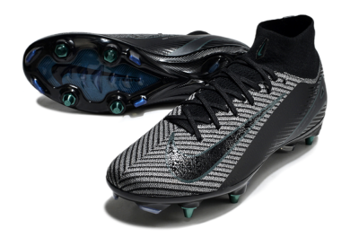 Nike Air Zoom Mercurial Superfly 10 Elite SG High-Tops Football Boots - Black/Jade