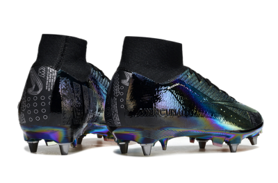 Nike Air Zoom Mercurial Superfly 10 Elite SG High-Tops Football Boots - Gold/Black/Blue