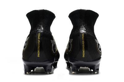 Nike Mercurial Superfly 8 Elite FG High-Tops Football Boots - Black/Gold/Silver