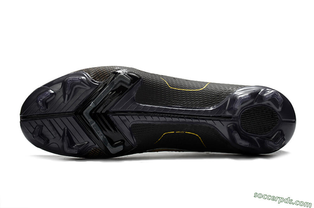 Nike Mercurial Superfly 8 Elite FG High-Tops Football Boots - Black/Gold/Silver 6