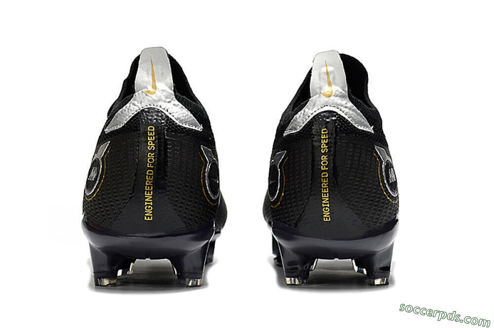 ike Mercurial Vapor 14 Elite FG Low-Tops Football Boots - Black/Gold/Silver 5