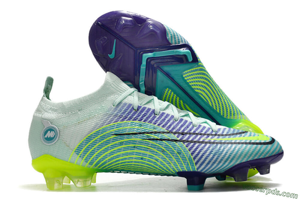 ike Mercurial Vapor 14 Elite FG Low-Tops Football Boots - Blue/Jade/Yellow 1