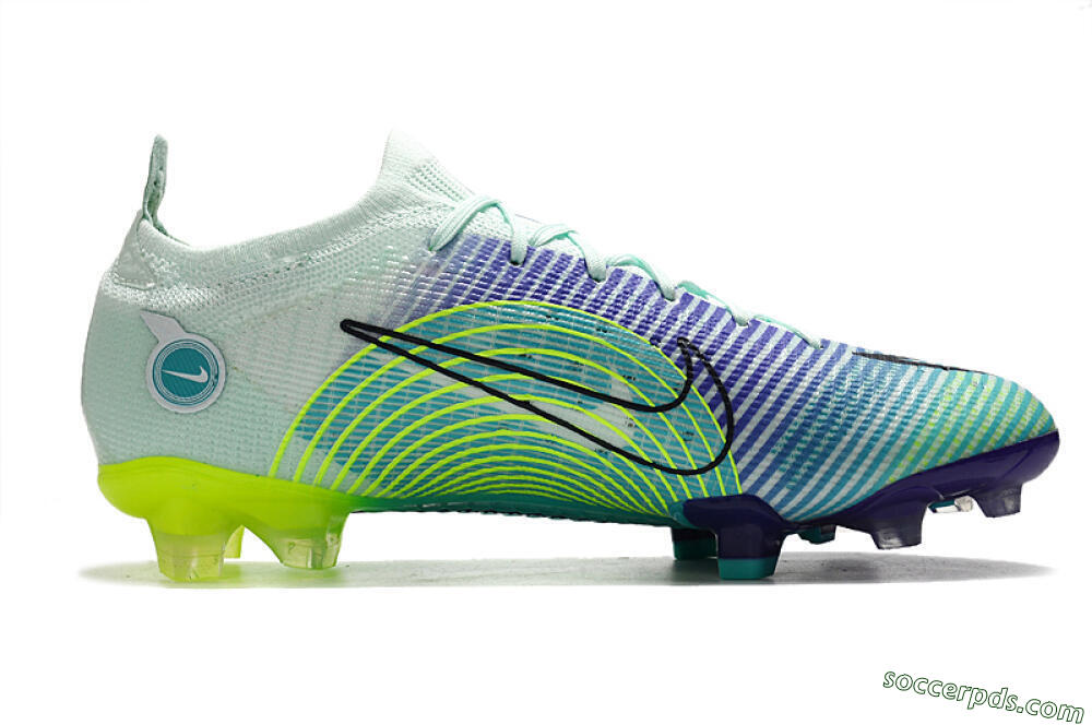 ike Mercurial Vapor 14 Elite FG Low-Tops Football Boots - Blue/Jade/Yellow 7