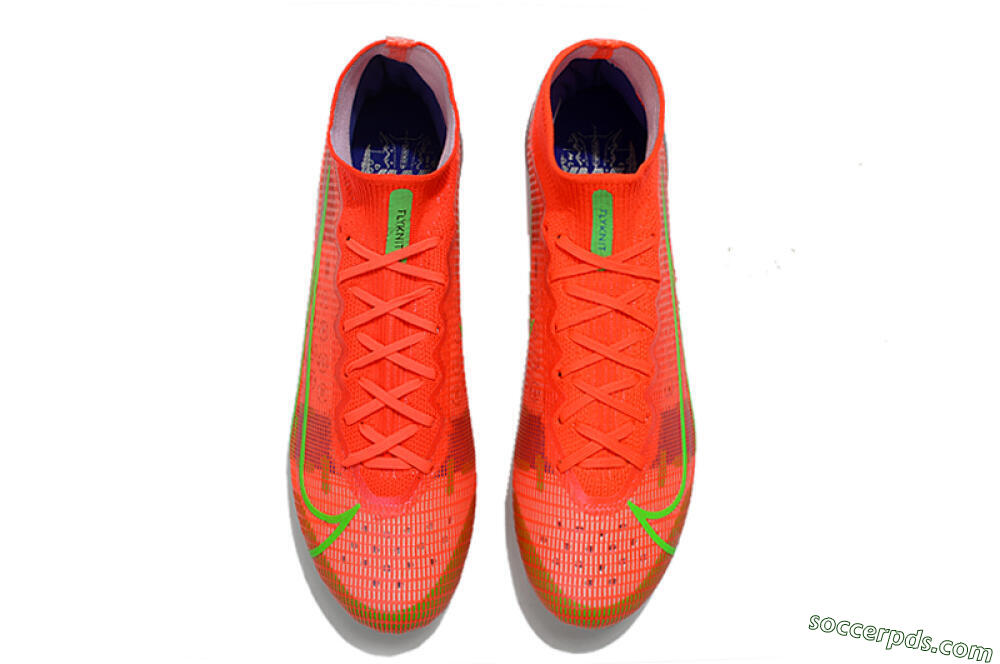Nike Mercurial Superfly 8 Elite AG High-Tops Football Boots - Red/Yellow/Silver 4