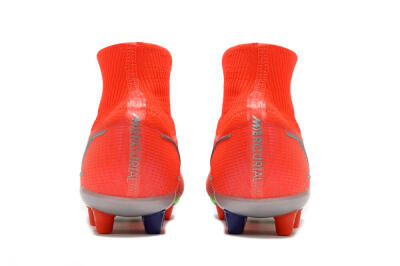 Nike Mercurial Superfly 8 Elite AG High-Tops Football Boots - Red/Yellow/Silver