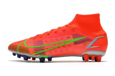 Nike Mercurial Superfly 8 Elite AG High-Tops Football Boots - Red/Yellow/Silver
