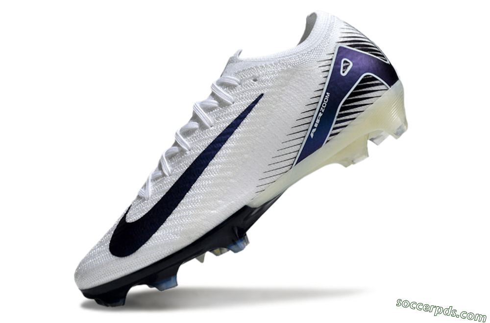 Nike Air Zoom Mercurial Vapor 16 Elite FG Low-Tops Football Boots - White/Blue 5