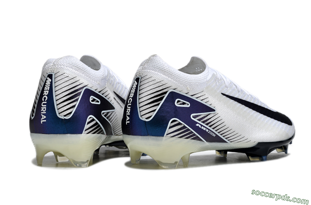 Nike Air Zoom Mercurial Vapor 16 Elite FG Low-Tops Football Boots - White/Blue 6