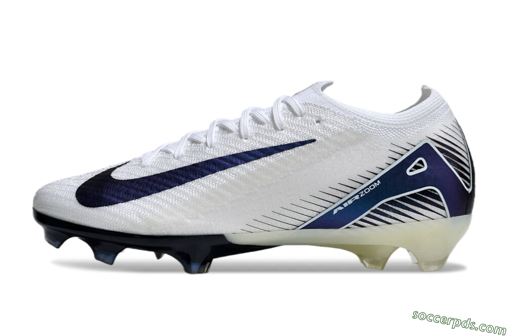 Nike Air Zoom Mercurial Vapor 16 Elite FG Low-Tops Football Boots - White/Blue 2