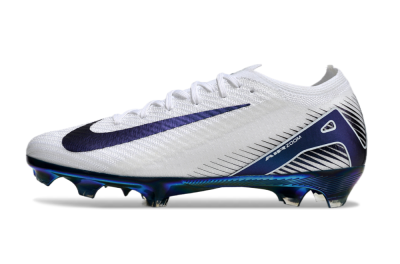 Nike Air Zoom Mercurial Vapor 16 Elite FG Low-Tops Football Boots - White/Blue/Gold