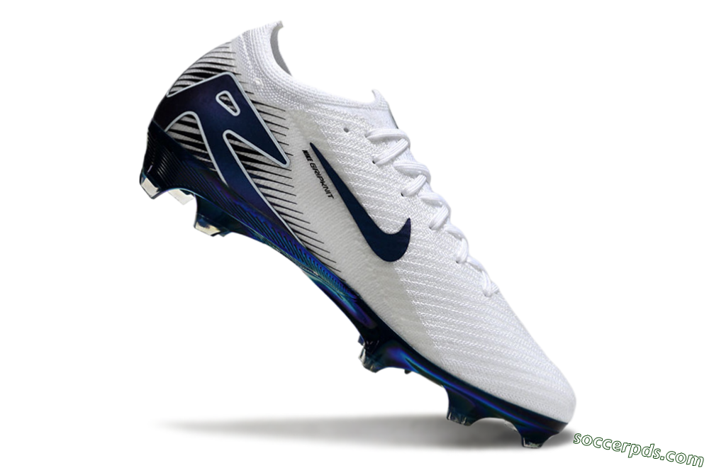 Nike Air Zoom Mercurial Vapor 16 Elite FG Low-Tops Football Boots - White/Blue/Gold 2