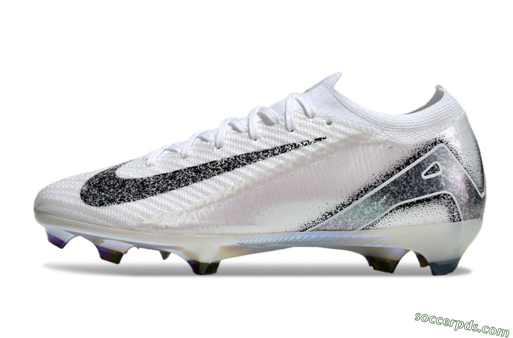 Nike Air Zoom Mercurial Vapor 16 Elite FG Low-Tops Football Boots - White/Black/Grey 2